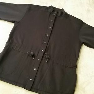 Womens French Navy Sweatshirt Jacket